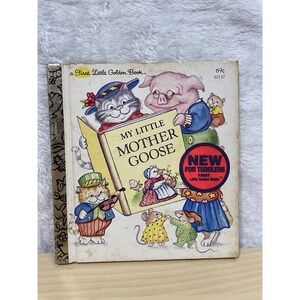 Vintage 1981 My Little Mother Goose First Little Golden Book Hardcover
